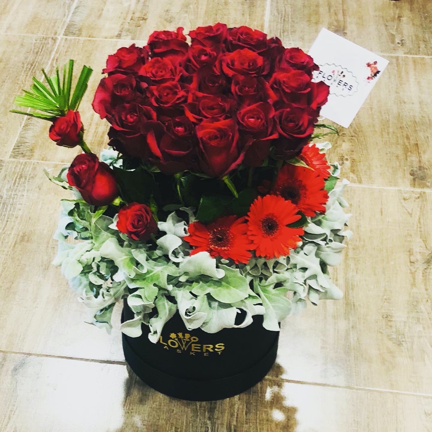 Deep Red Roses view 2