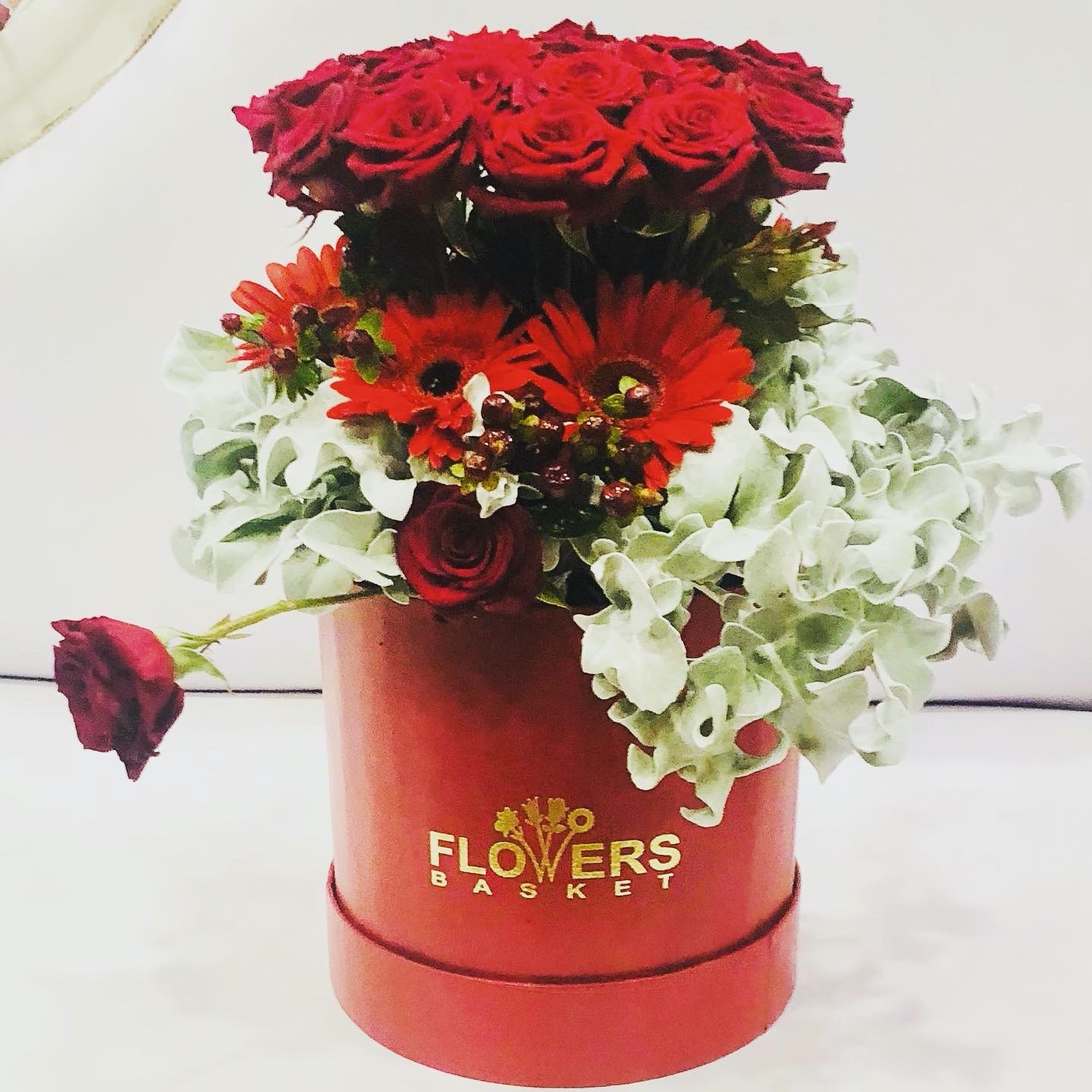 Deep Red Roses view 4