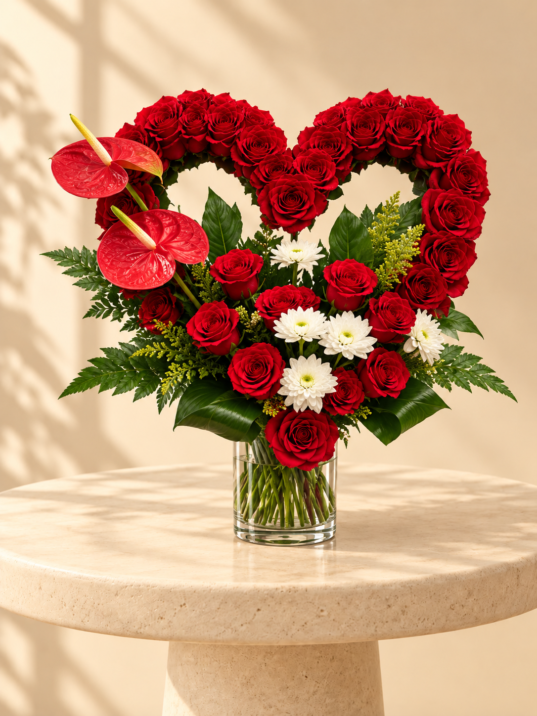 Crimson Heart Vase